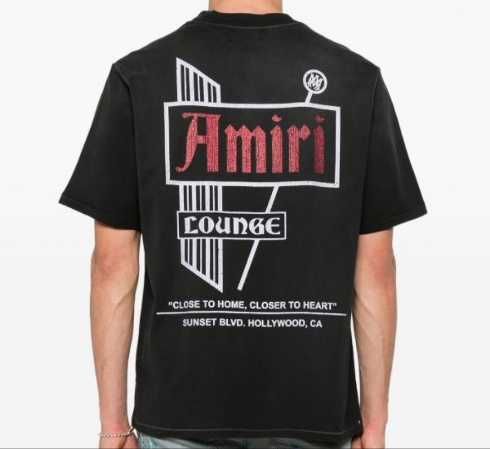 AMIRI Lounge Sunset Blvd Graphic T-Shirt – Black