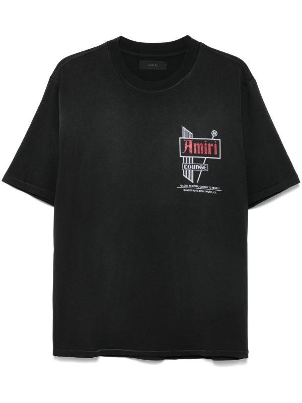 AMIRI Lounge Sunset Blvd Graphic T-Shirt – Black